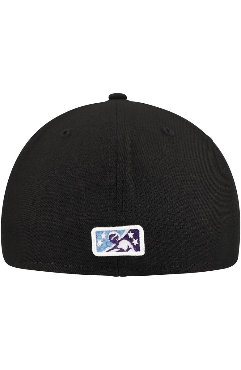 New Era Men's New Era Black Durham Bulls Authentic Collection 59FIFTY Fitted Hat, Alternate, color, Black