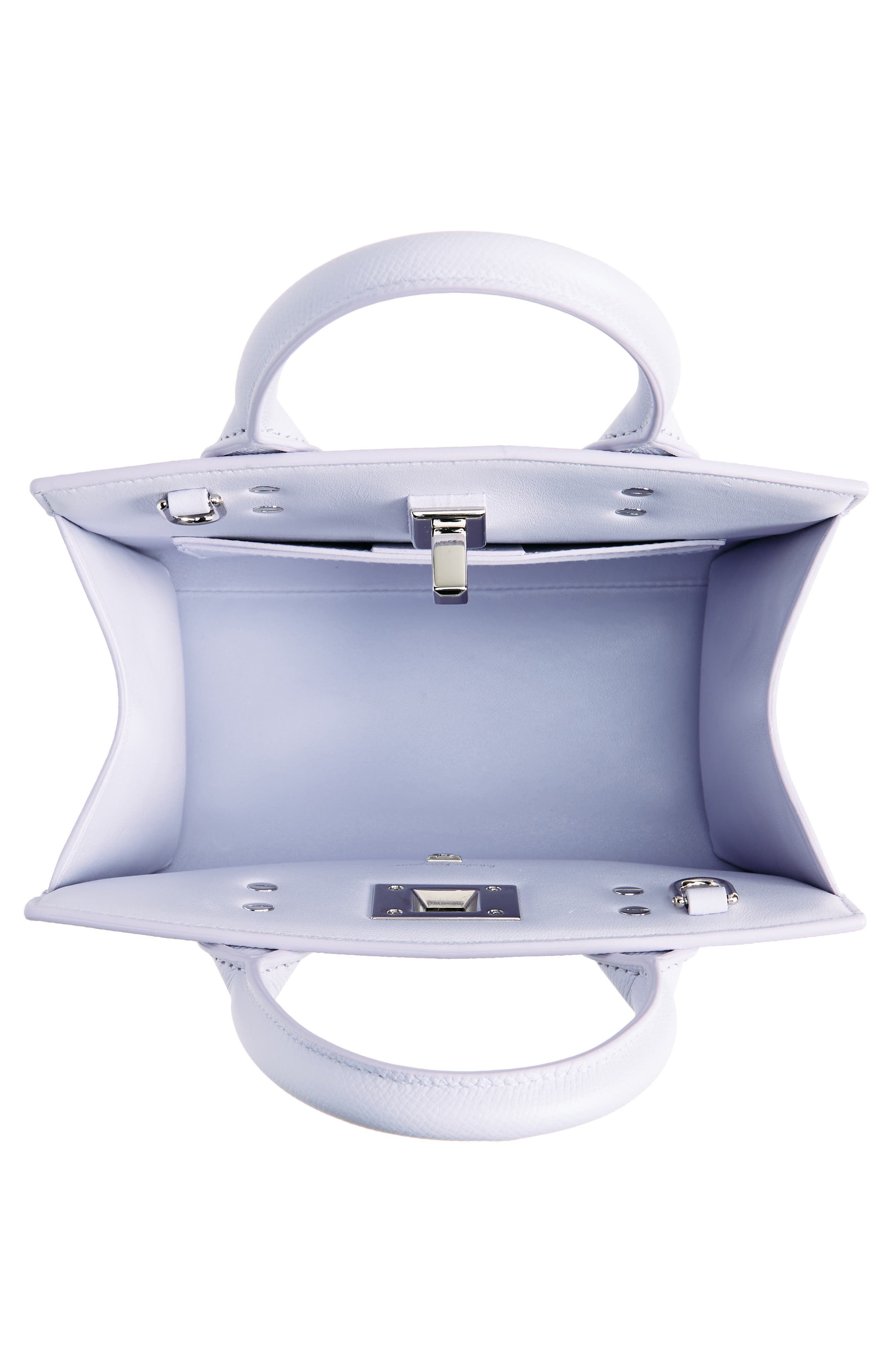 FERRAGAMO Mini Studio Box Leather Top Handle Bag, Alternate, color, 