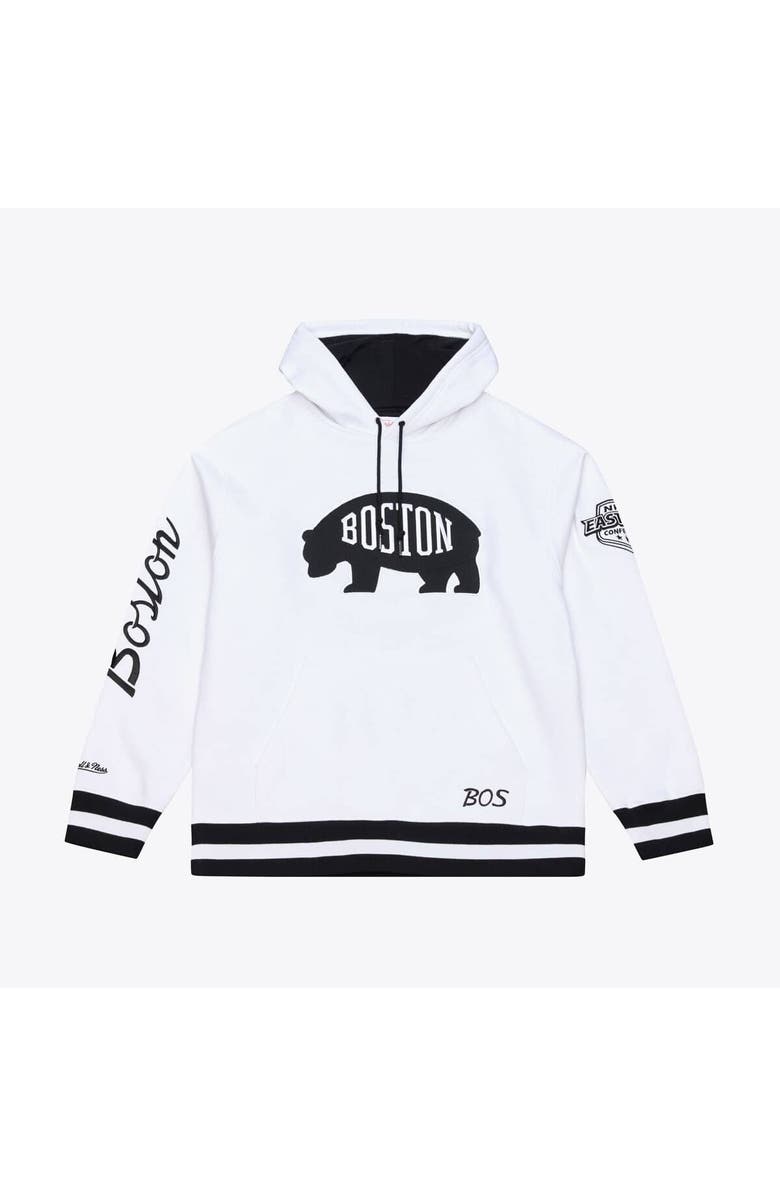 Mitchell & Ness Men's Mitchell & Ness White Boston Bruins Arctic Fleece Hoodie, Main, color, White
