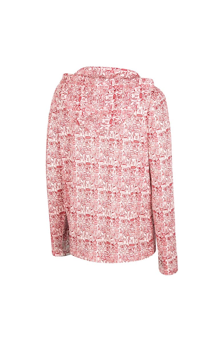 COLOSSEUM Youth Colosseum Scarlet Ohio State Buckeyes All-Over Print Hoodie, Alternate, color, Scarlet