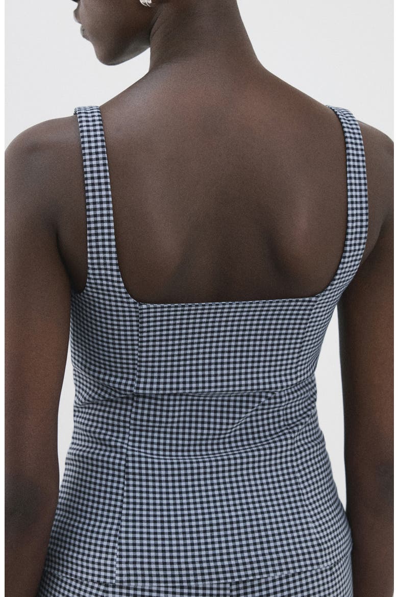 Victoria Gingham Top, Alternate, color, BLUE