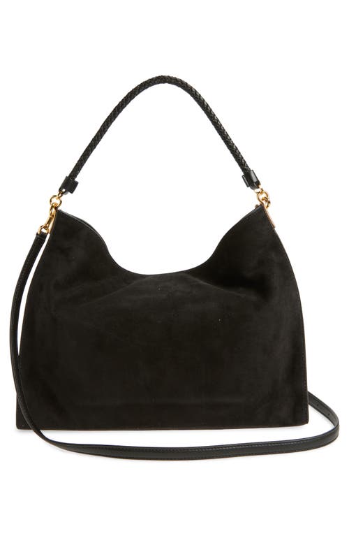 Veronica Beard Beard Vida Suede Shoulder Bag In Green
