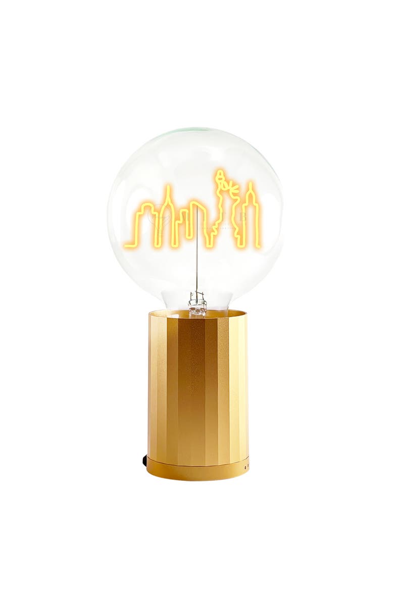 MITB New York Skyline Portable Table Lamp, Main, color, Gold