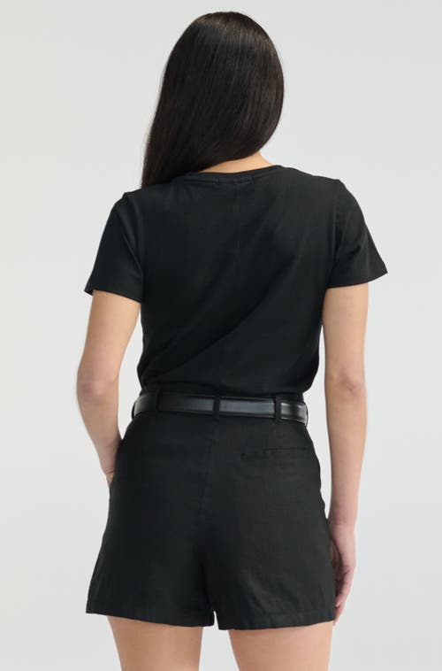 Almina Concept Short Sleeve Tee In Black