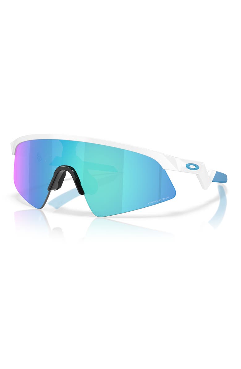 Oakley Prizm<sup>™</sup> Everyday 28mm Rectangular Sunglasses, Alternate, color, Polished White / Sapphire