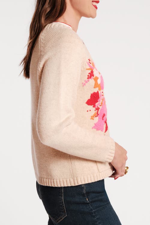Frances Valentine Bouquet Cardigan In Neutral