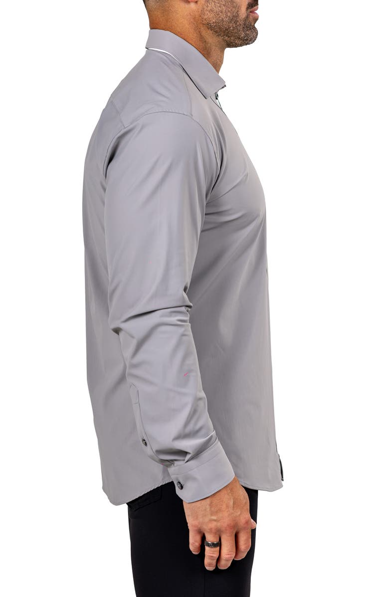 Maceoo FibZip Marthyr Knit Zip-Up Shirt, Alternate, color, 