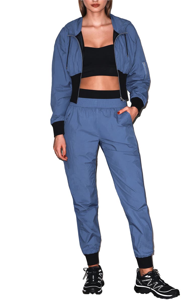 Fleur Du Mal Warm Up Track Pant, Main, color, Storm Blue