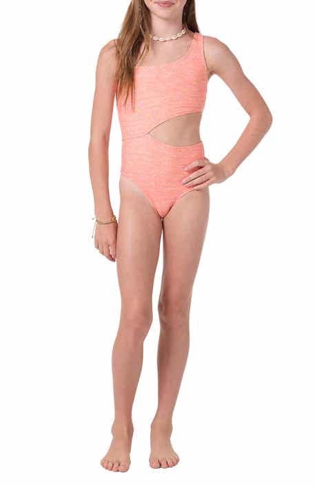 Kids' Sunshine Cutout One-Piece Swimsuit