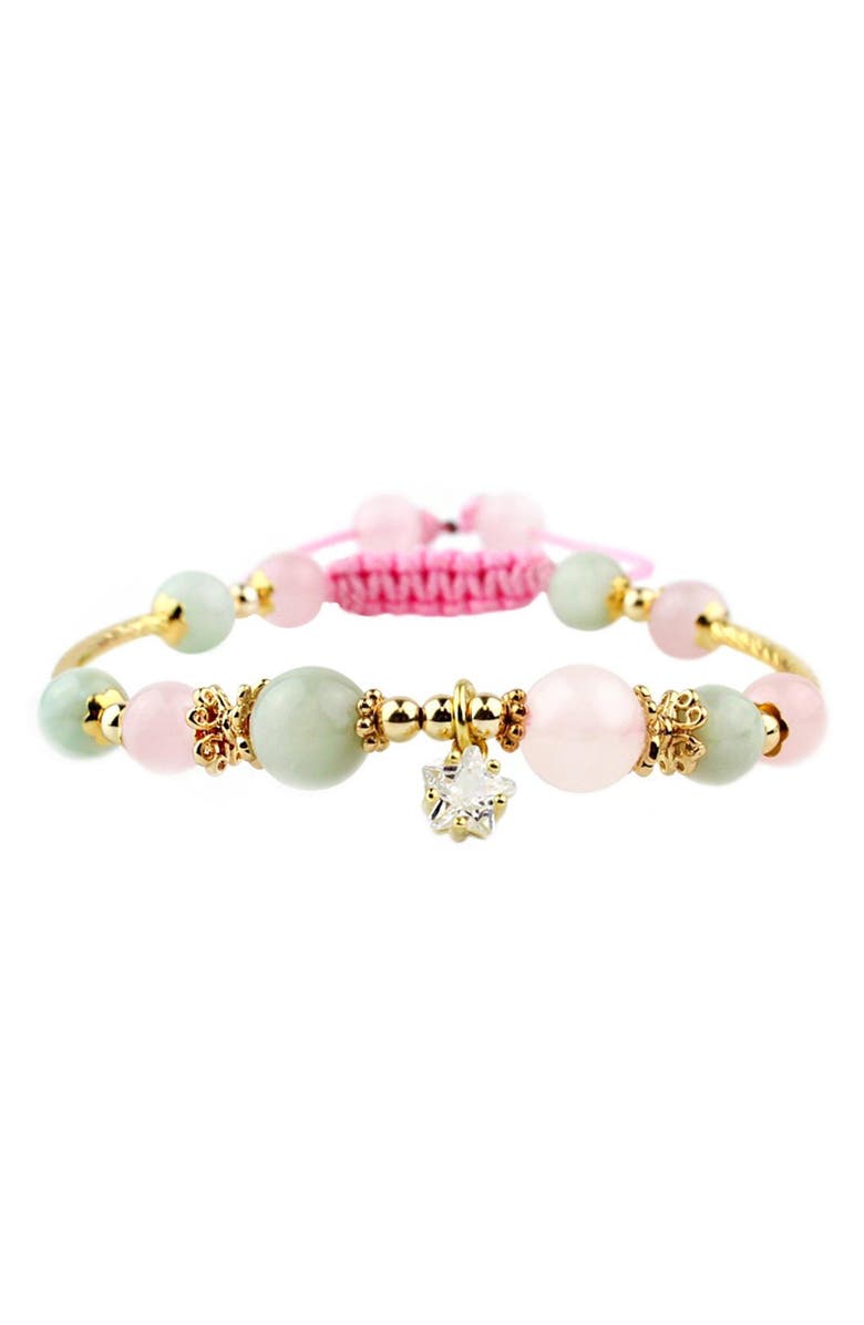 LA MENO Love Is Protection Beaded Bracelet, Main, color, 