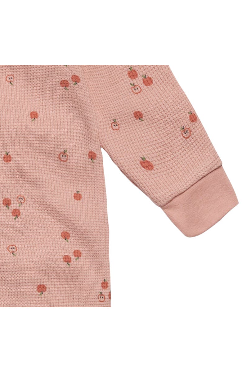 Modern Moments<sup
™</sup
 by Gerber Waffle Knit Romper, Alternate, color, Little Apples