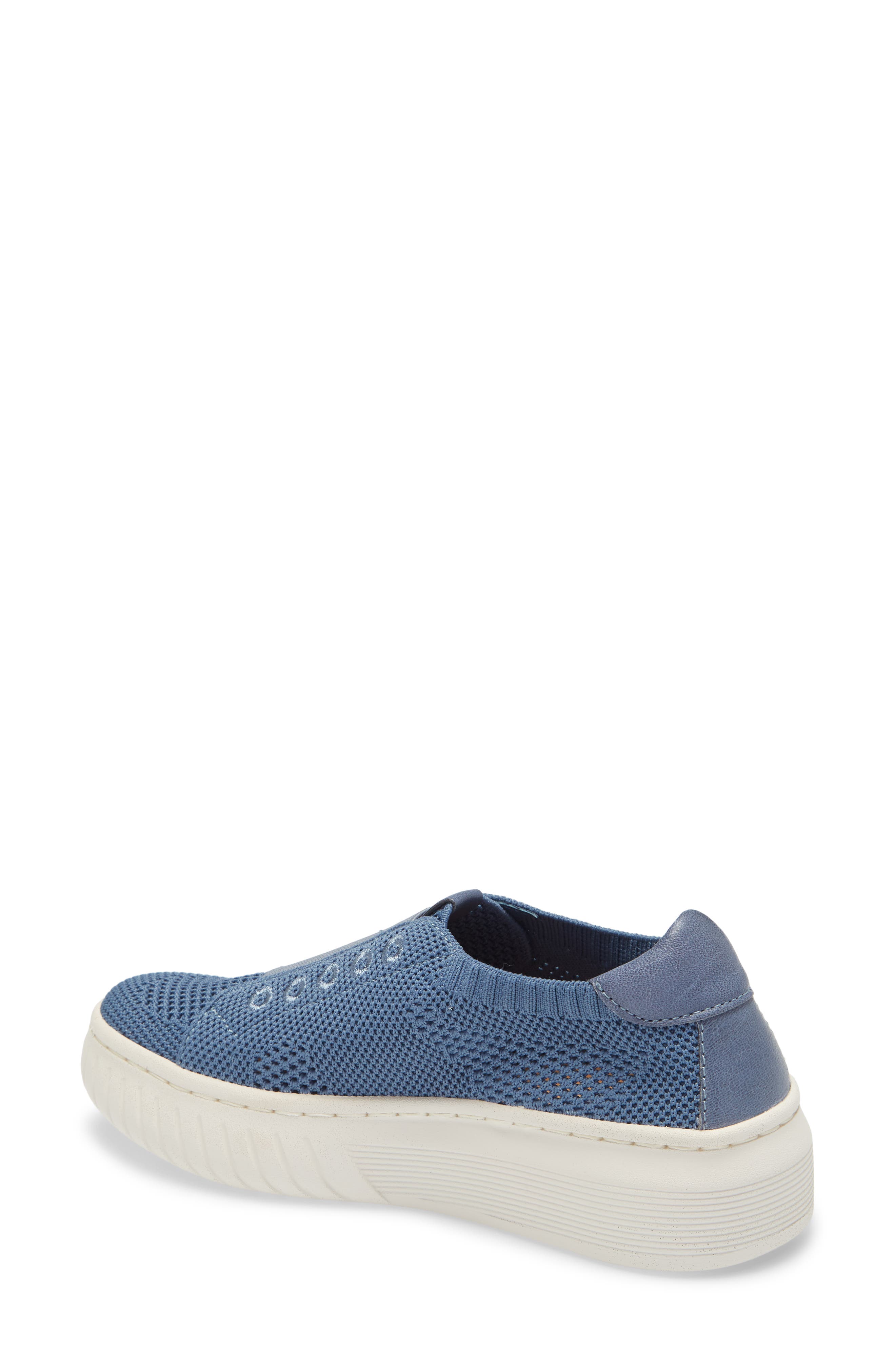 Payton Knit Platform Slip-On Sneaker, Alternate, color, DENIM KNIT FABRIC