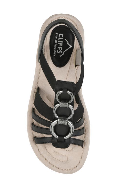 Cliffs By White Mountain Caselyn Sandal In Black Nubuck