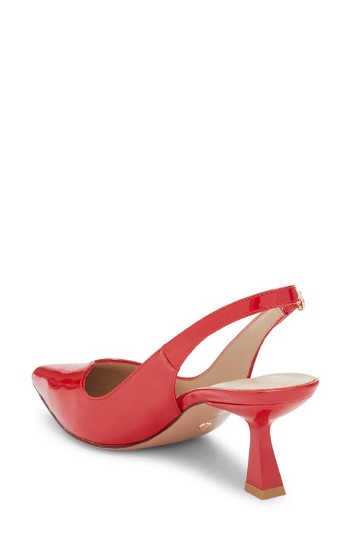 Pelle Moda Janah Slingback Pointed Toe Pump In Red