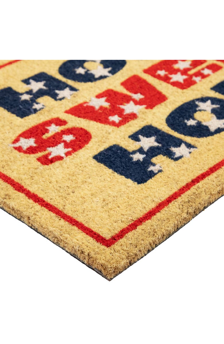 Northlight Red and Blue Americana Home Sweet Home Coir Outdoor Doormat 18" x 30", Alternate, color, Red