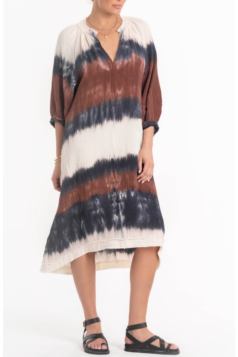 Tie Dye Gauze Dress with Pockets, Alternate, color, Birch Tie Dye
