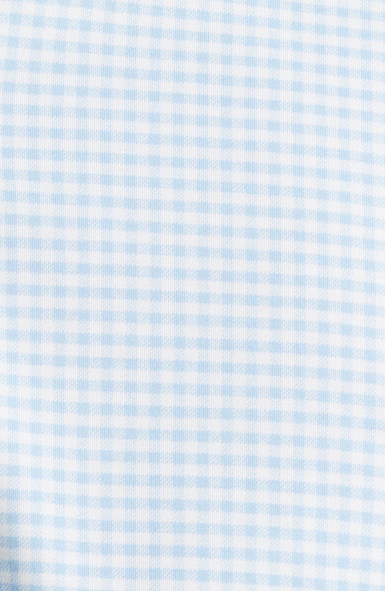 johnnie-O Albro Top Shelf Gingham Check Cotton Blend Button-Up Shirt, Alternate, color, Gulf Blue