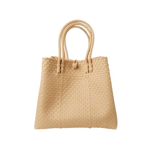 The Maxi Piper Handwoven Tote Recycled Plastic