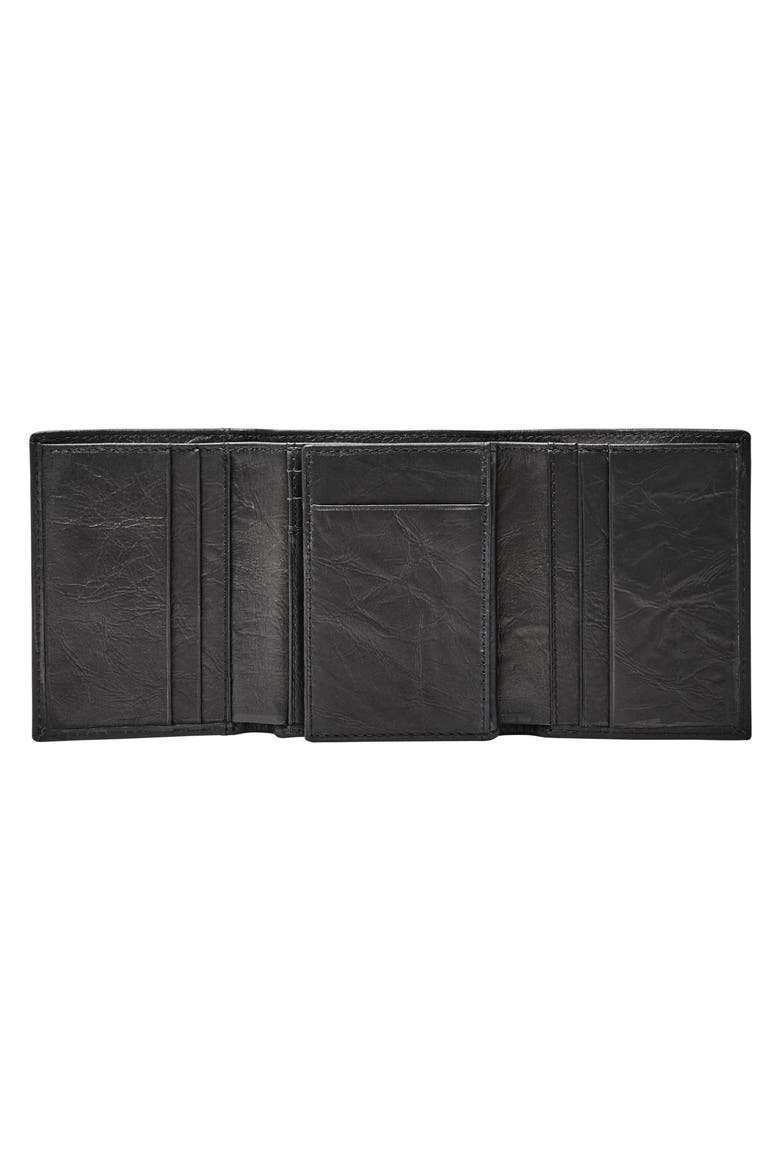 Neel Leather Wallet, Alternate, color, BLACK