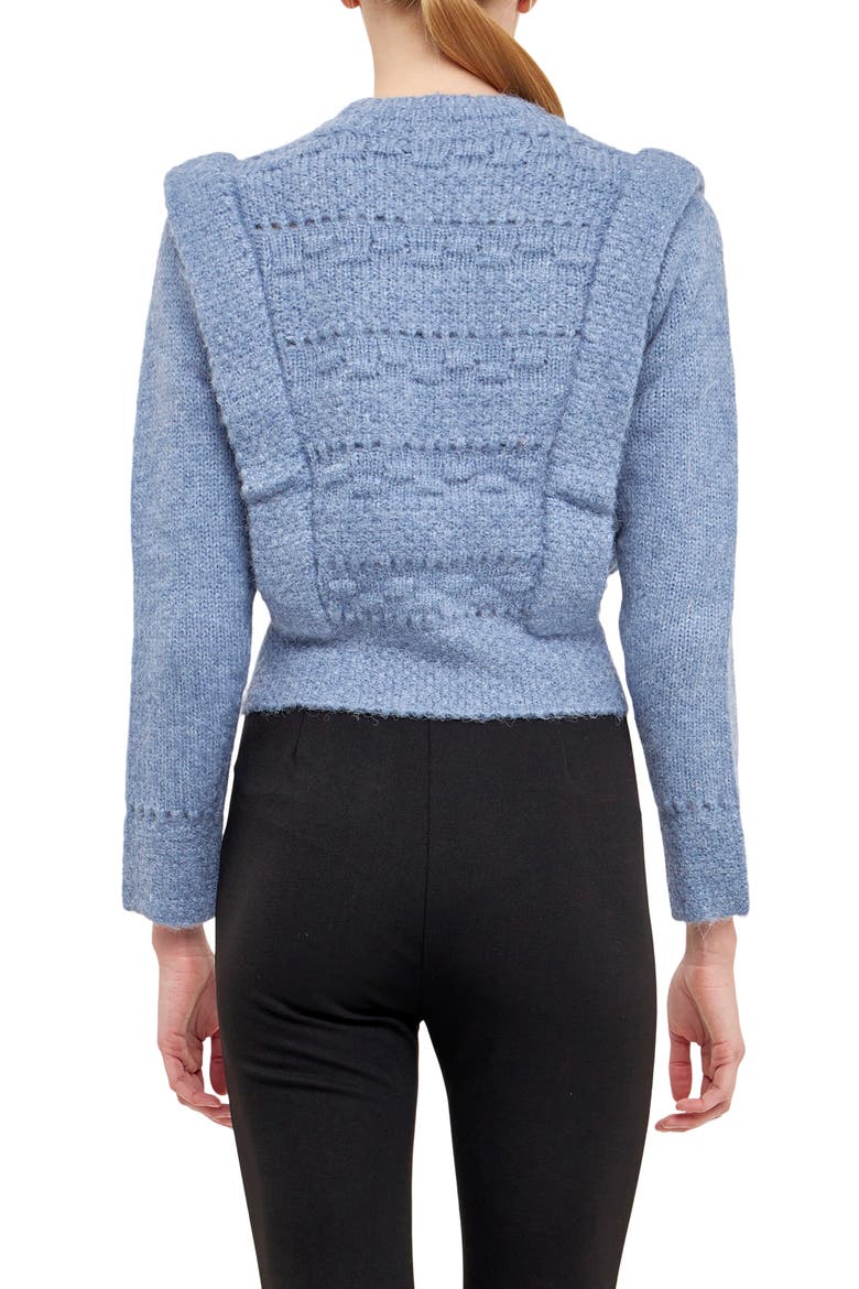 Chunky Knit Sweater, Alternate, color, BLUE