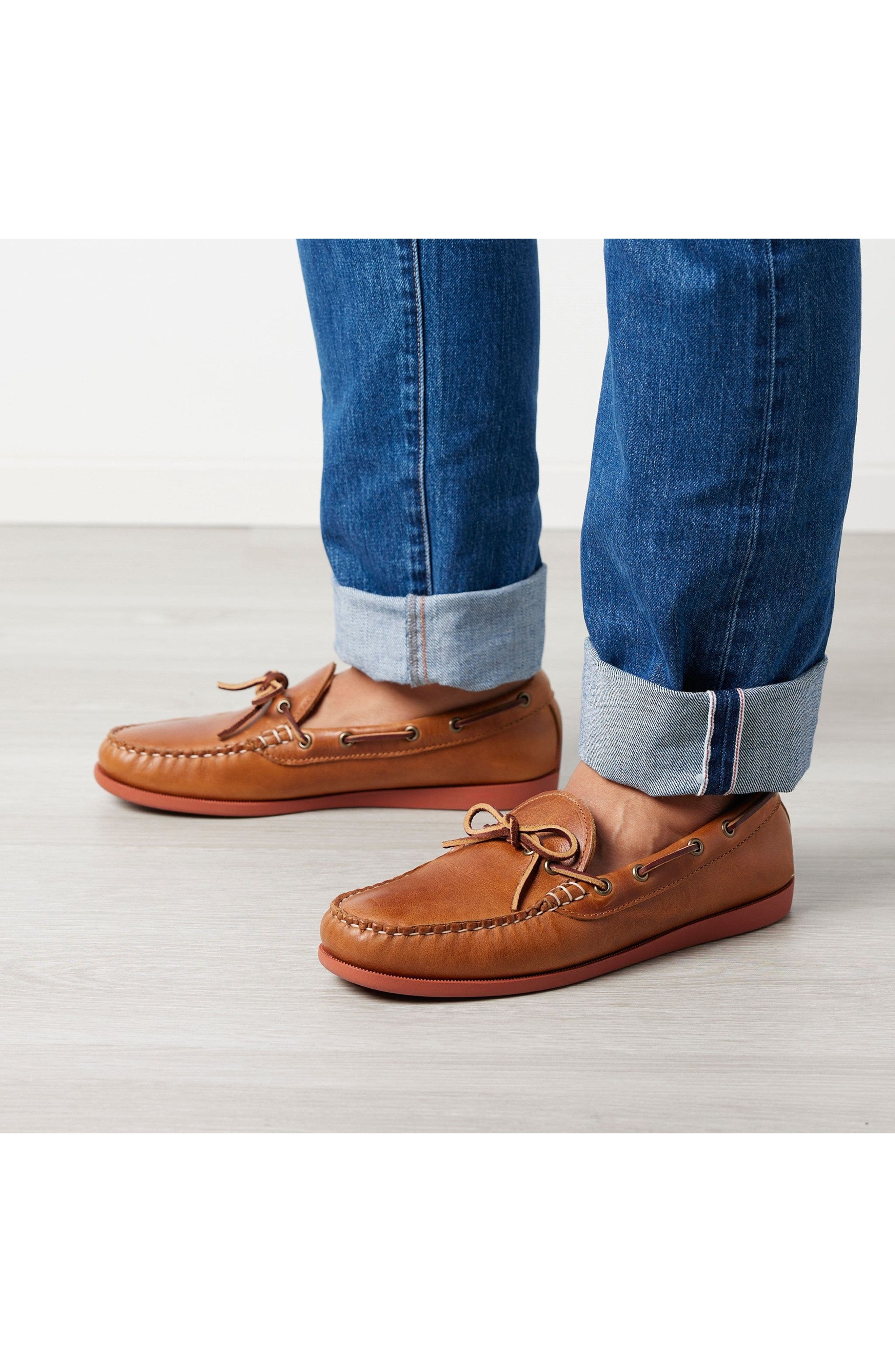 Quoddy Canoe Shoe, Alternate, color, Whiskey