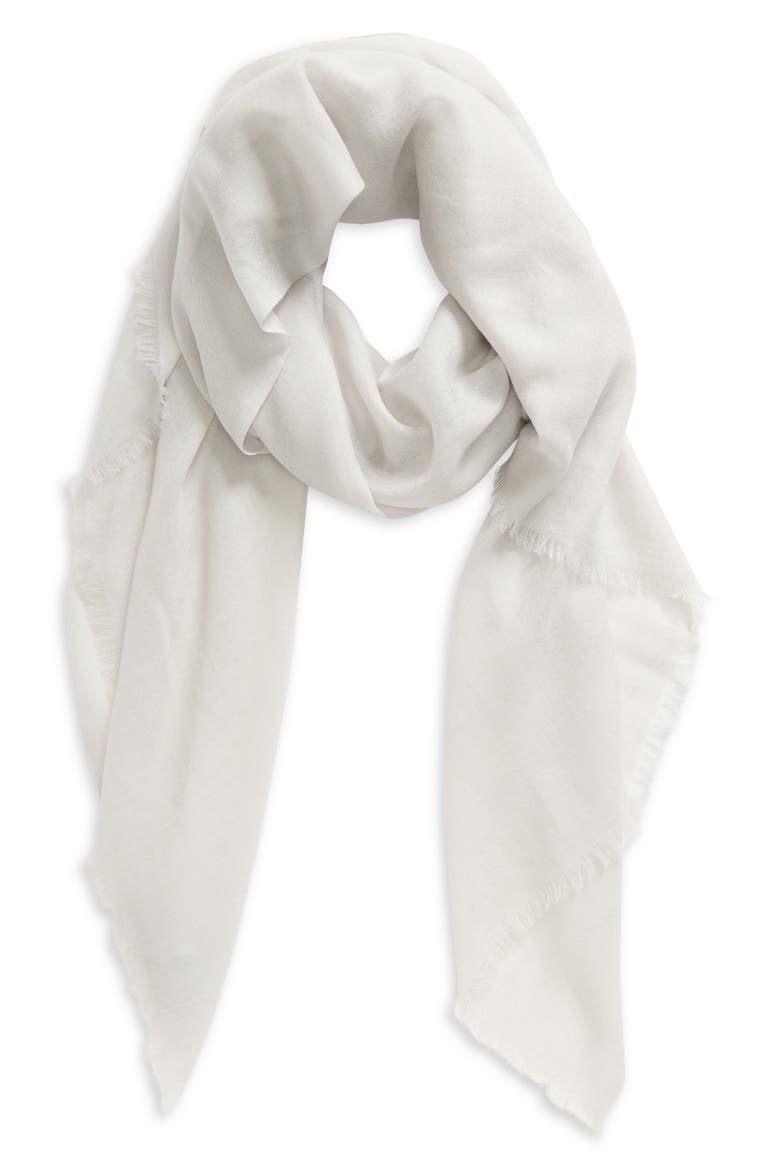 Lightweight Cashmere Scarf, Main, color, 020GRY