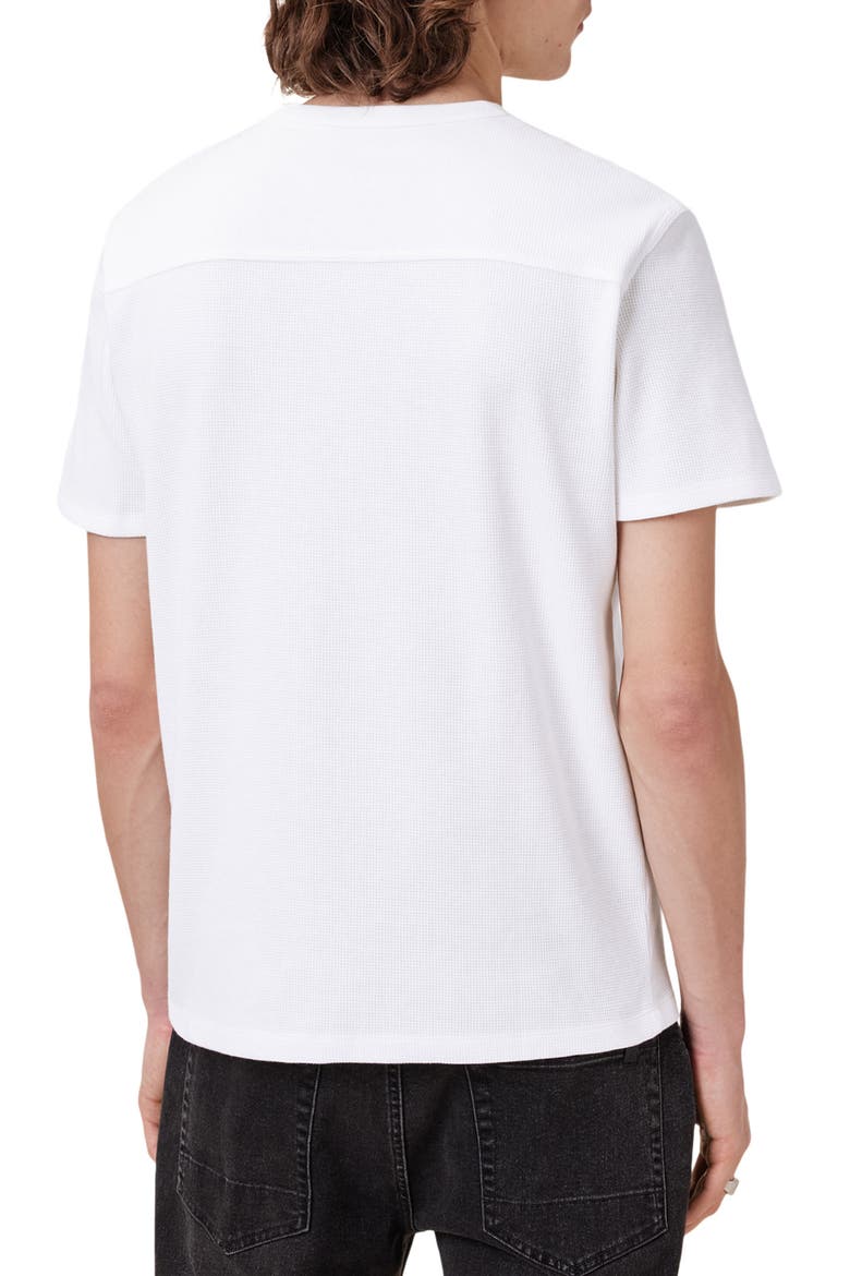 Ellis Waffle Knit Cotton T-Shirt, Alternate, color, CHALK WHITE
