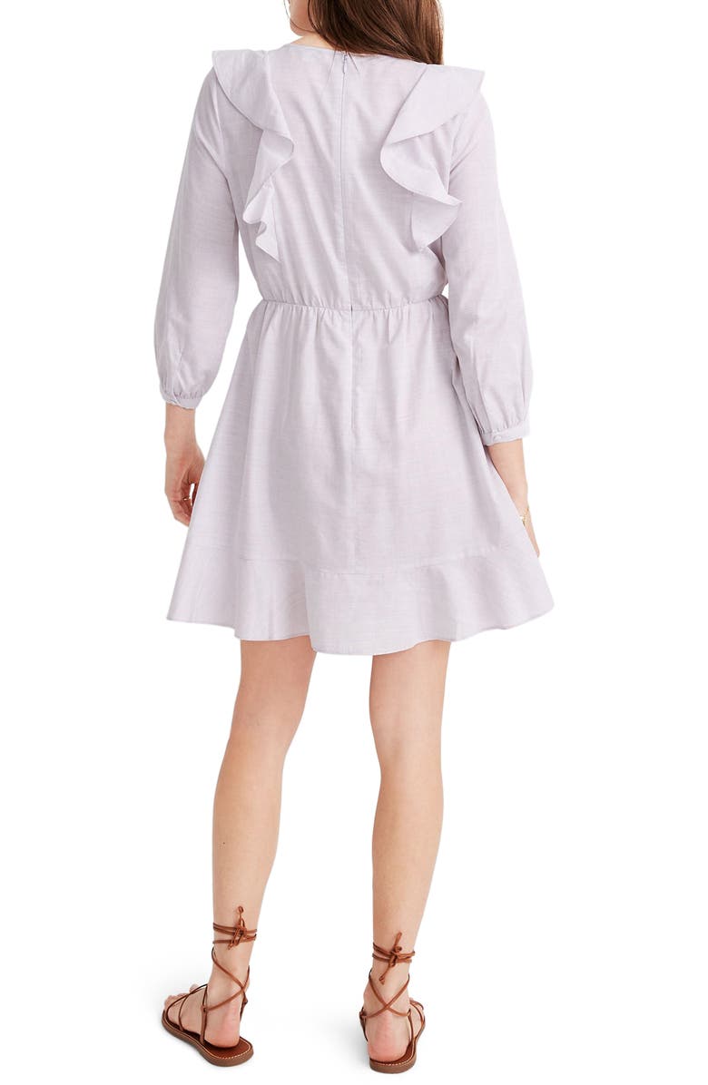 Madewell Ruffle-Shoulder Minidress, Alternate, color, 