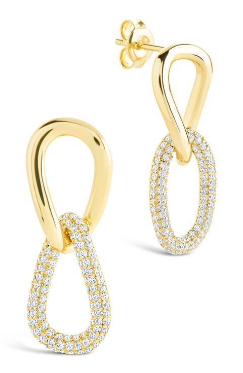 Taissa Cubic Zirconia Chain Drop Earrings