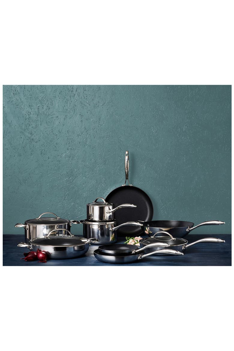 HaptIQ 12.5-Inch Stainless Steel Wok, Alternate, color, SILVER