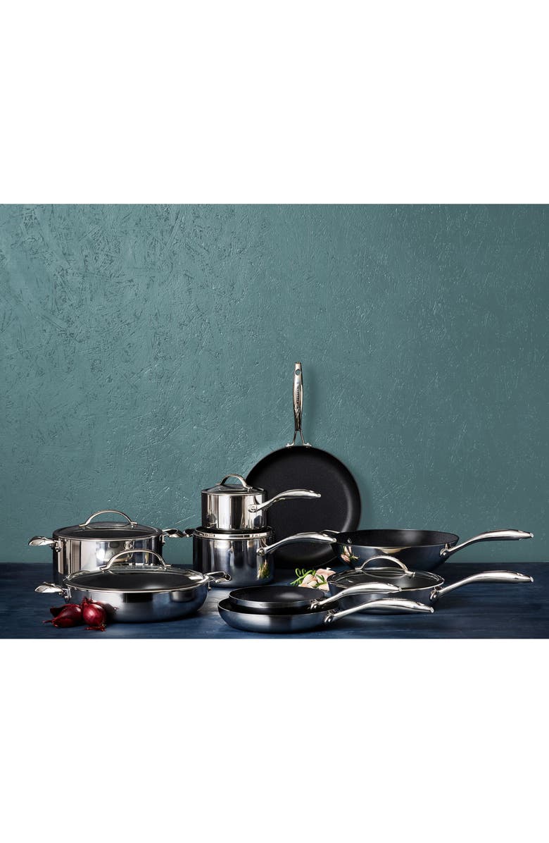 Scanpan HaptIQ 12.5-Inch Stainless Steel Chef's Pan, Alternate, color, Silver