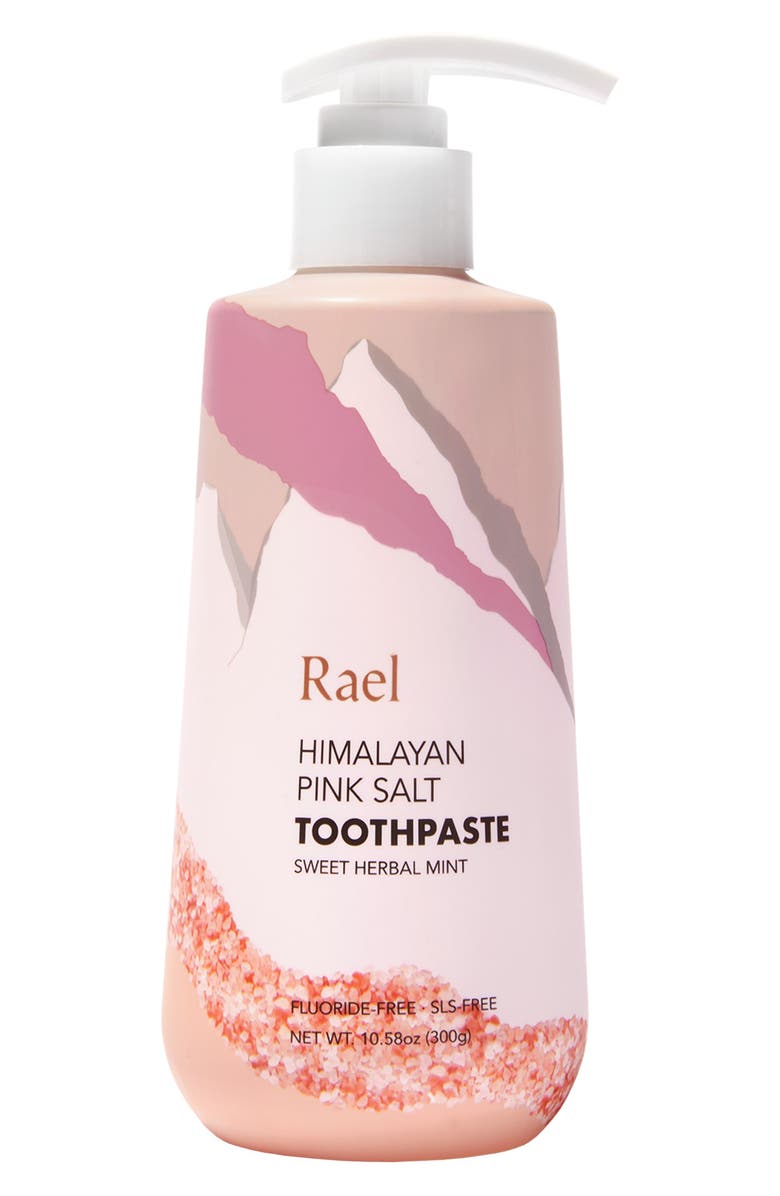 Rael Himalayan Pink Salt Toothpaste Bottle with Pump, Main, color,