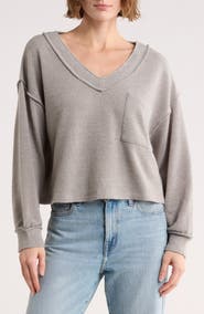 Lush V-Neck Long Sleeve Top