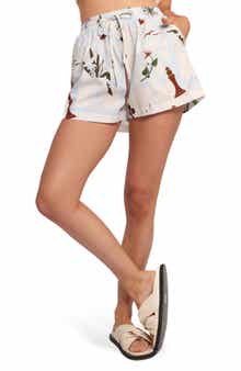 Petal & Pup James Floral Cotton Drawstring Shorts
