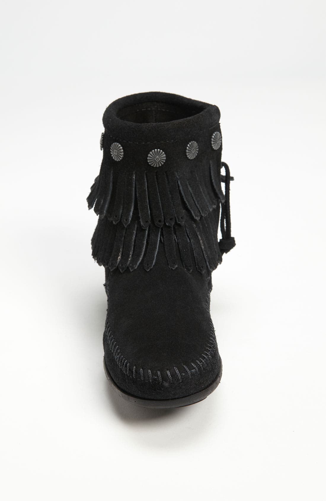 Minnetonka Double Fringe Boot, Alternate, color, 