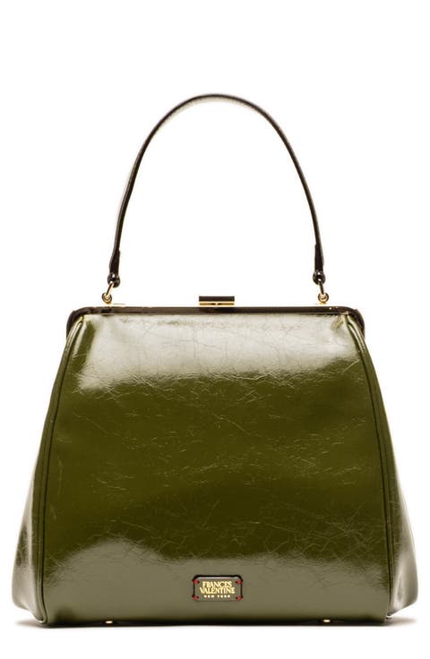 Katherine Frame Leather Handbag
