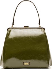 Frances Valentine Katherine Frame Leather Handbag