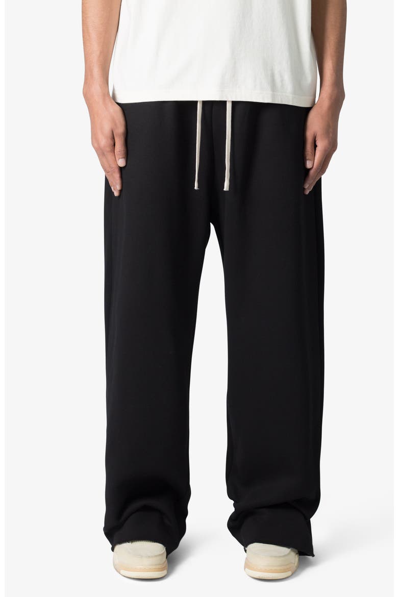 Washed Cotton Ultra Baggy Sweatpants, Main, color, BLACK