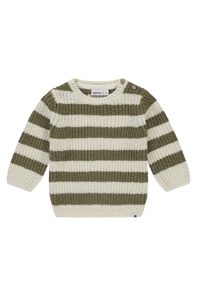 Stripe Knit Sweater, Main, color, Army