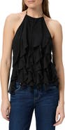 PAIGE Ciao Ruffle Halter Top