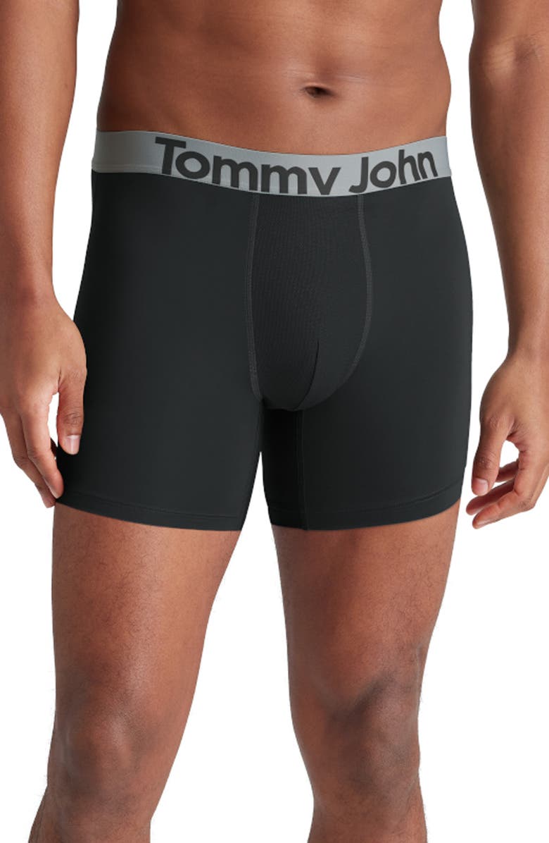 Tommy John 3-Pack 360 Sport Boxer Briefs, Alternate, color, Black