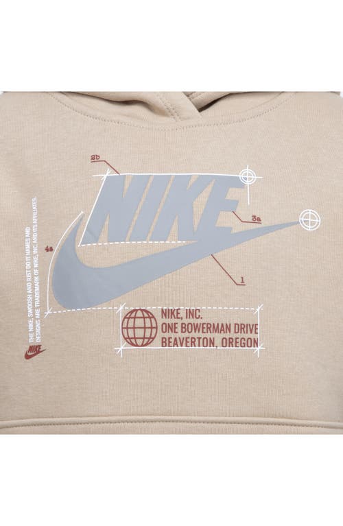 Nike Kids' Futura Wrap Hoodie & Pull-on Pants Set In Gray