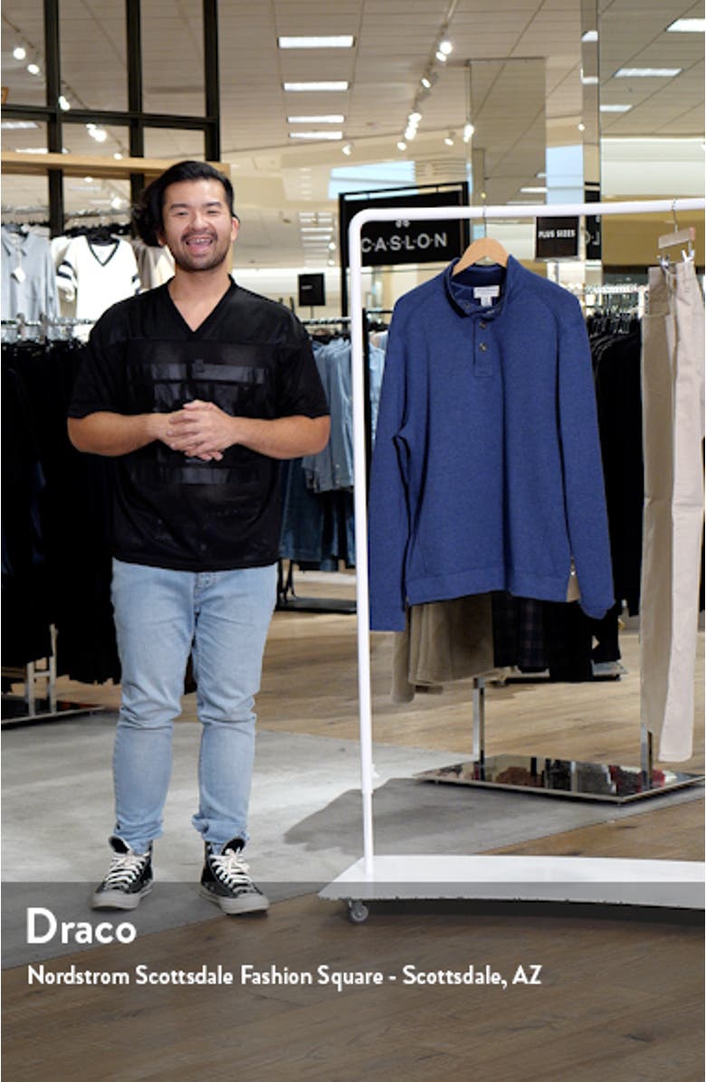 Flip Coast Reversible Snap Neck Henley Pullover, sales video thumbnail