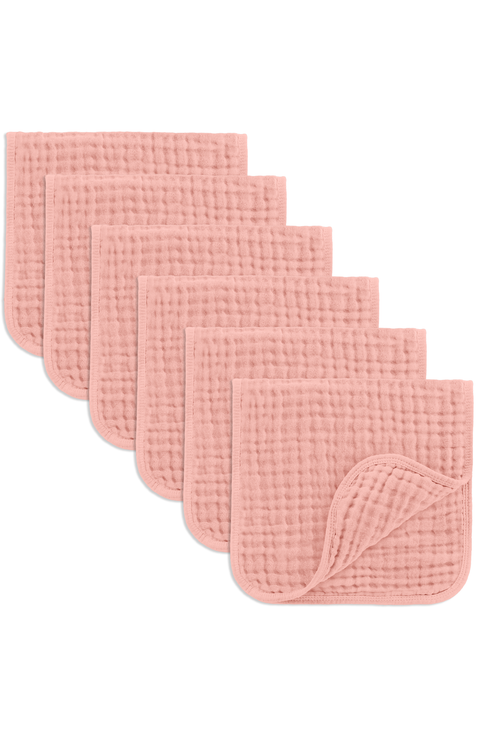 Muslin Burp Cloths - Pack of 6