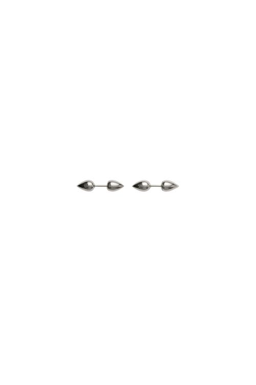 Burberry Small Spear Stud Earrings In Silver