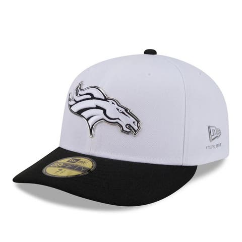 Men's New Era  White/Black Denver Broncos 2026 NFL Draft Pre-Curved 59FIFTY Fitted Hat