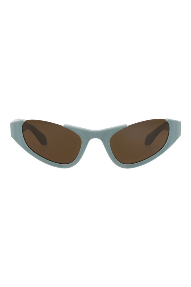 54mm Cat Eye Sunglasses, Main, color, LIGHT BLUE LIGHT BLUE BROWN