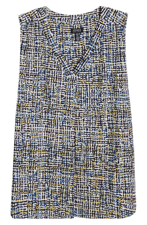 Jones New York Pleat Front Shell Top In Multi