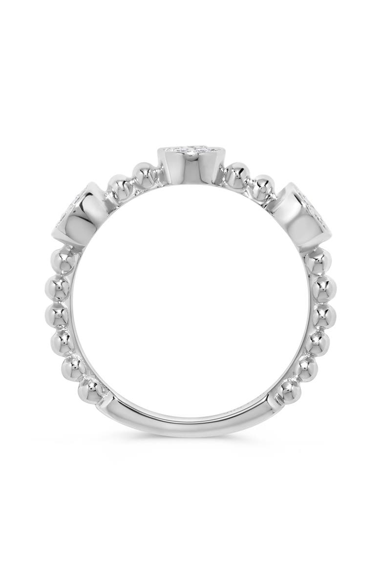 H.J. Namdar Diamond Circle Bead Ring, Alternate, color, White Gold