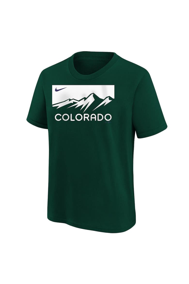 Youth Nike Charlie Blackmon Green Colorado Rockies 2022 City Connect Name & Number T-Shirt, Alternate, color, White